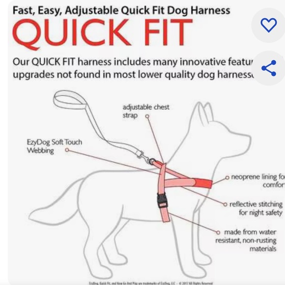 EZYDOG Quick Fit Dog Harness - Picture 6 of 13